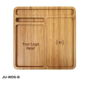 Bamboo Wireless Charger Docking Station